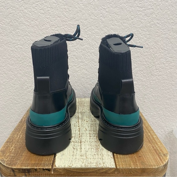 Marc Fisher LTD MLizuma Lugsole Leather Combat Boots Size 6.5 - Picture 8 of 10